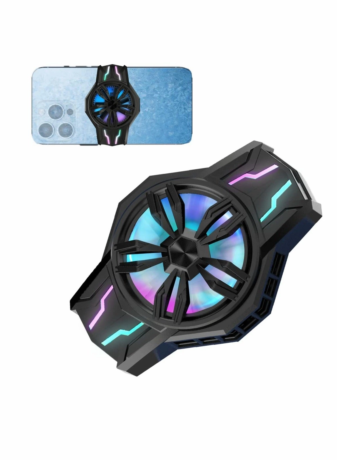 Beauenty Portable RGB Phone Cooler Fan