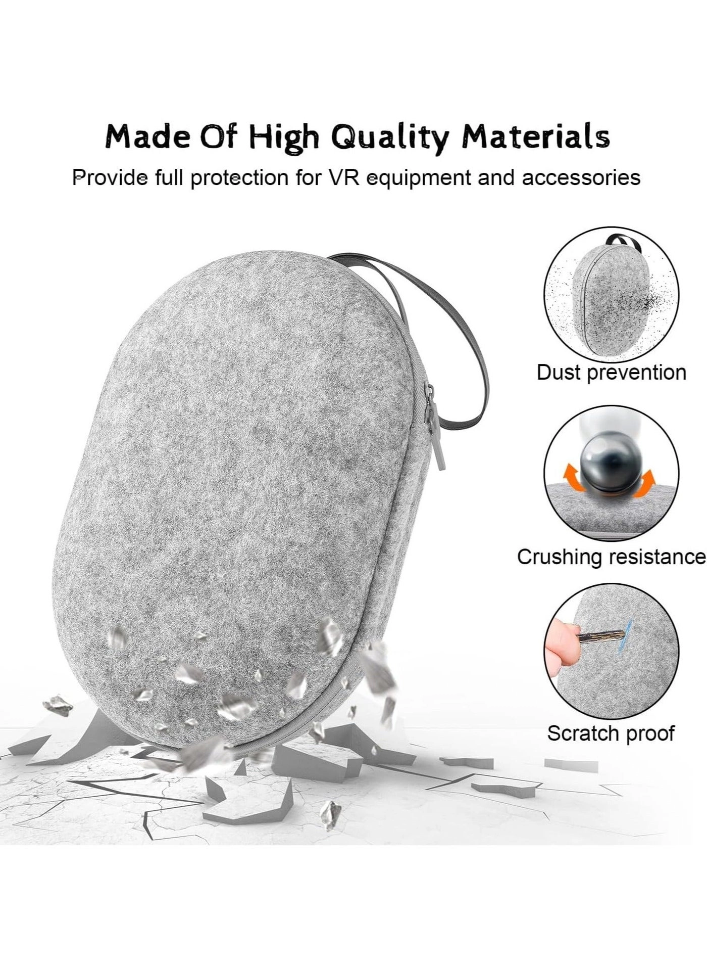 Carrying Case for Meta Quest 3 - Waterproof Large-capacity