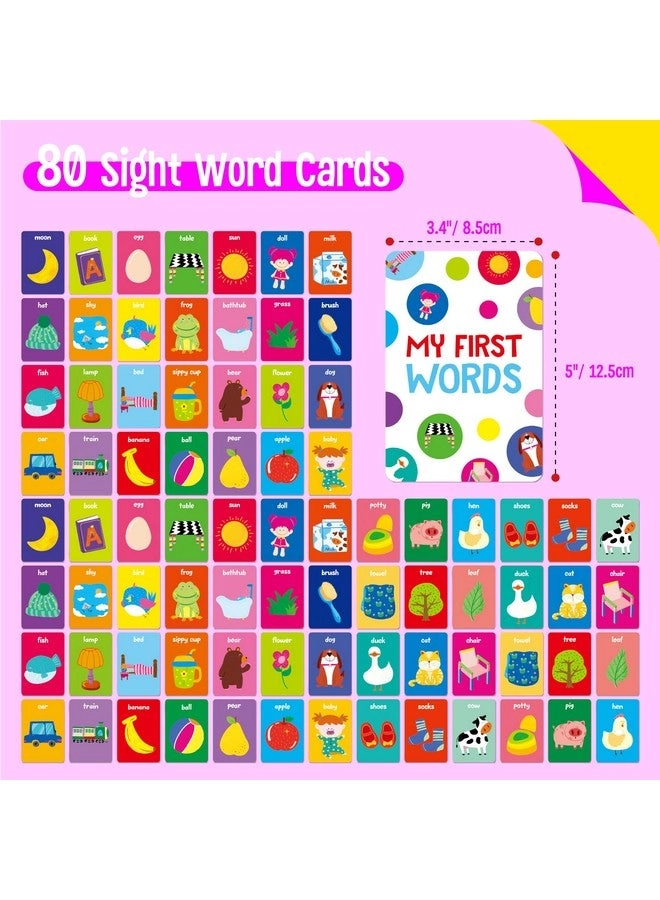 First Words Memory Matching Game - Baby Toddler 80 pieces