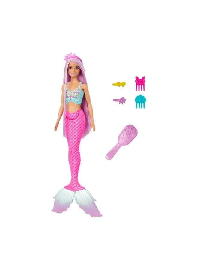 Mermaid Doll - 7-Inch-Long Fantasy Hair Accessories Ages 3+