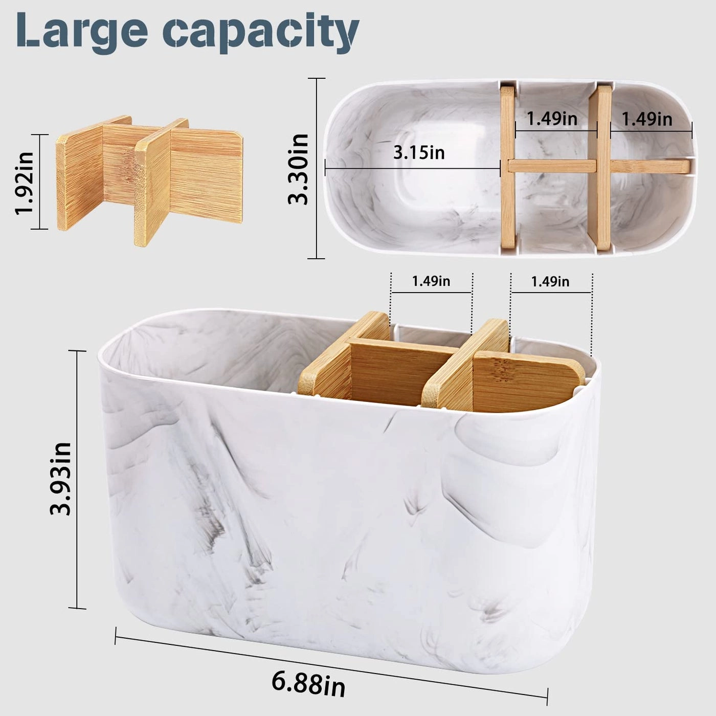 Toothbrush Holder - 5 Slots Countertop