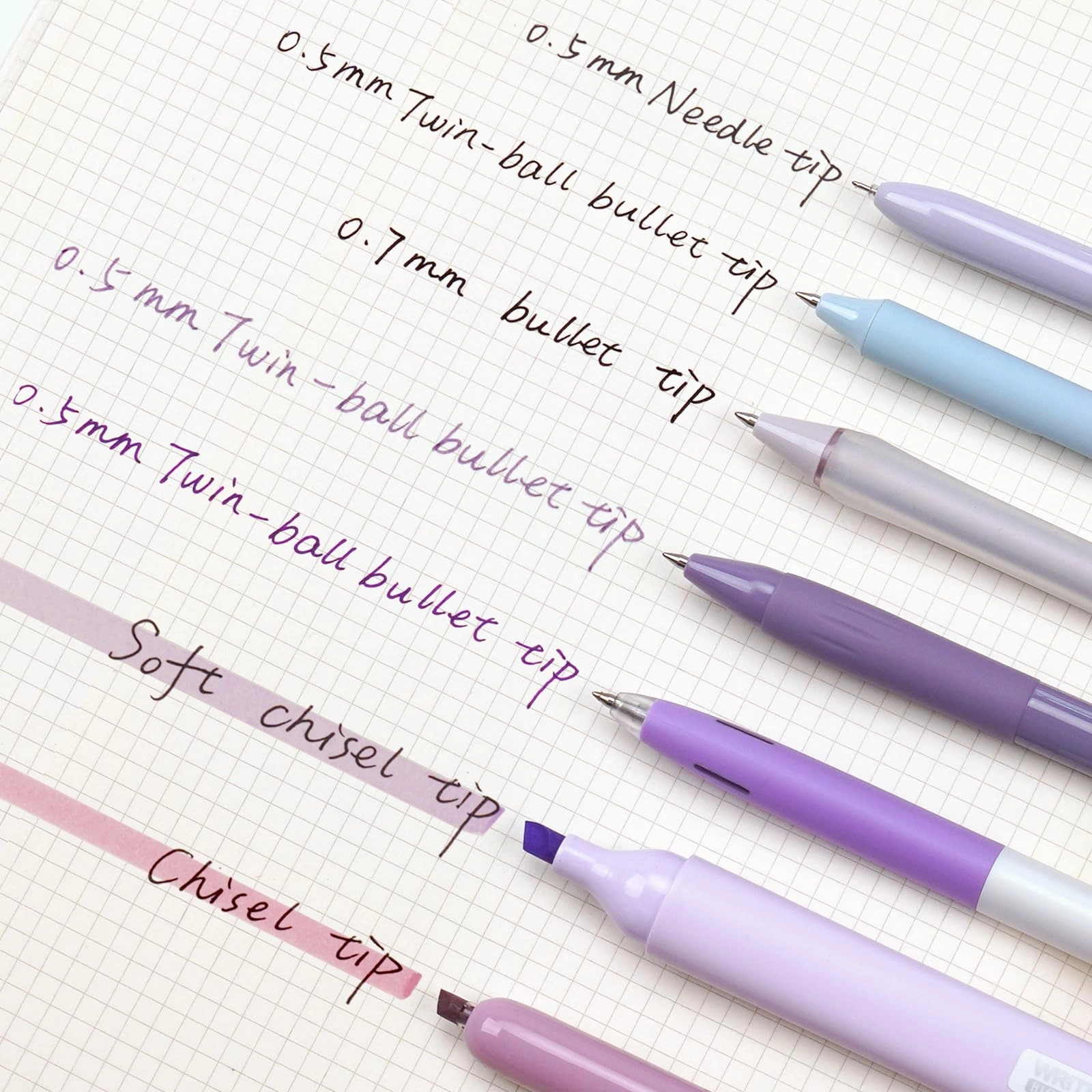 Gel Pens - 7ct 0.5mm