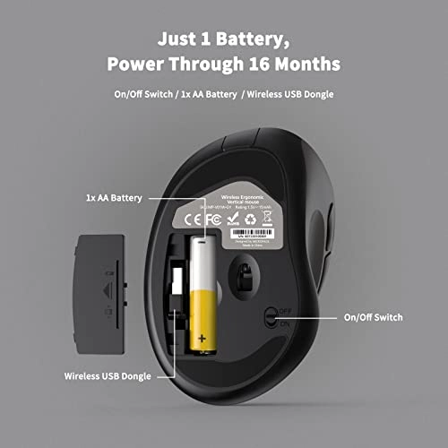 Ergonomic Vertical Mouse - USB