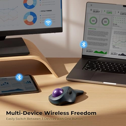 Trackball Mouse - Bluetooth USB