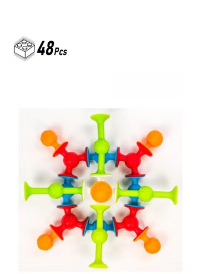 Soft Silicone Building Blocks - 48 pcs
