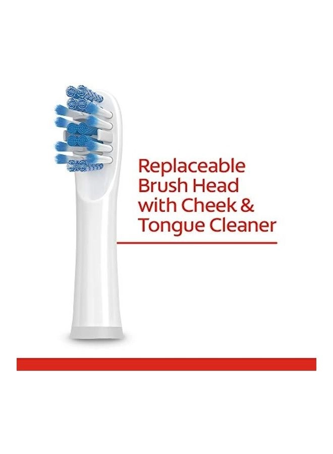 360 Advanced Sonic Rechargeable Toothbrush - White