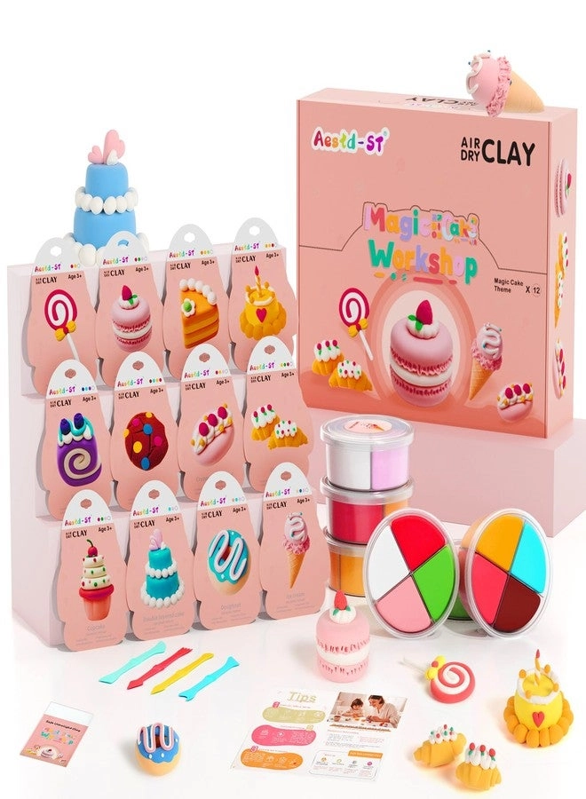 Aestd-ST Air Dry Clay Kit - 12 Boxes