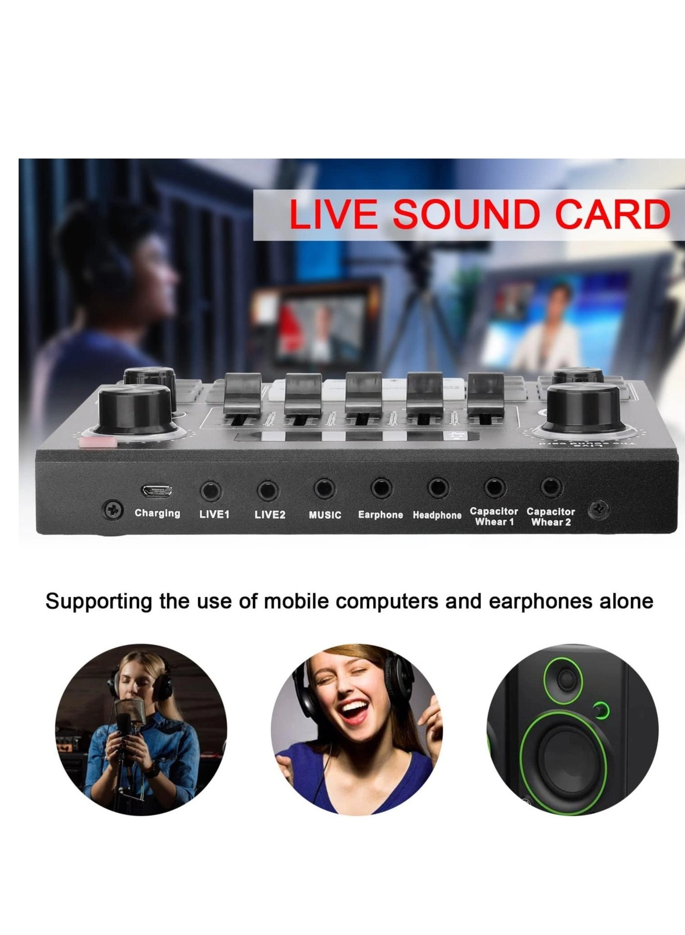Live V9 + BM800 Wireless Microphone Kit