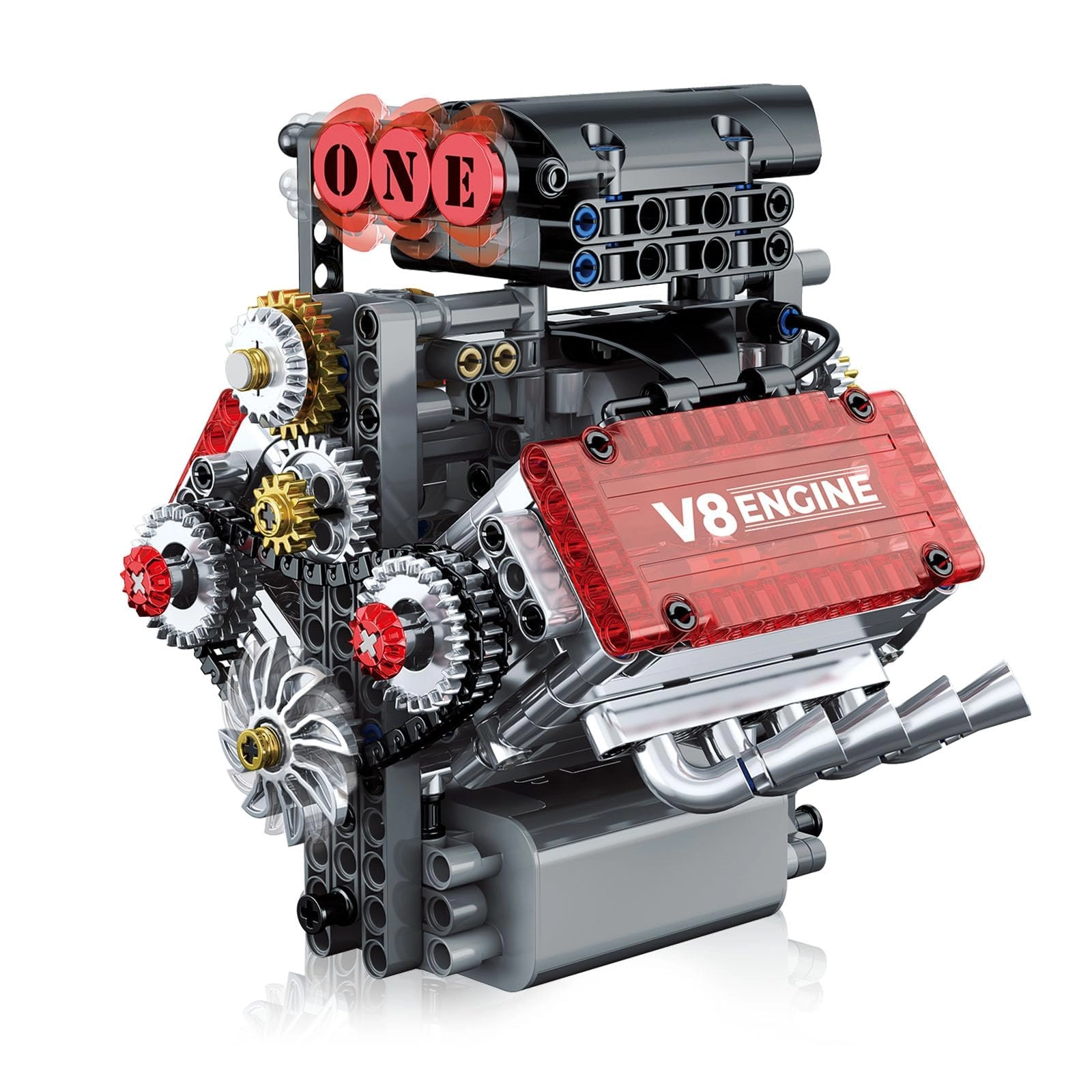 KASTWAVE V8 Engine Model Kit Engineering - 12 years+ 478 pieces