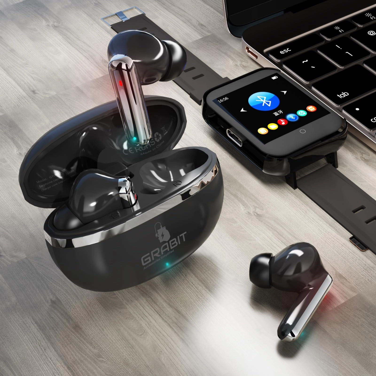 GRABIT Accessories Simplified GTUNES-100 Wireless Earbud