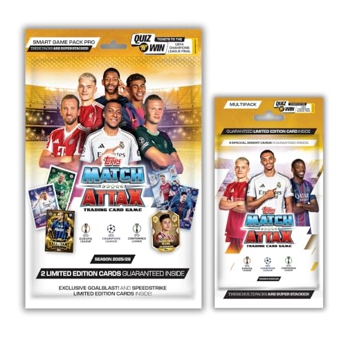 Topps UEFA Champions League Match Attax 2025-26 Smart Game Pack Pro + Multipack