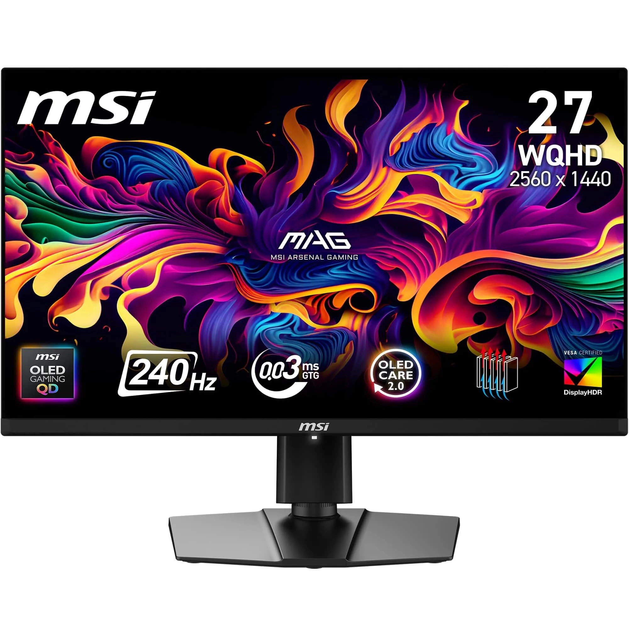 MSI MAG 271QP - 9S6-3CD89T-025 26.5 Inches 2560 x 1440