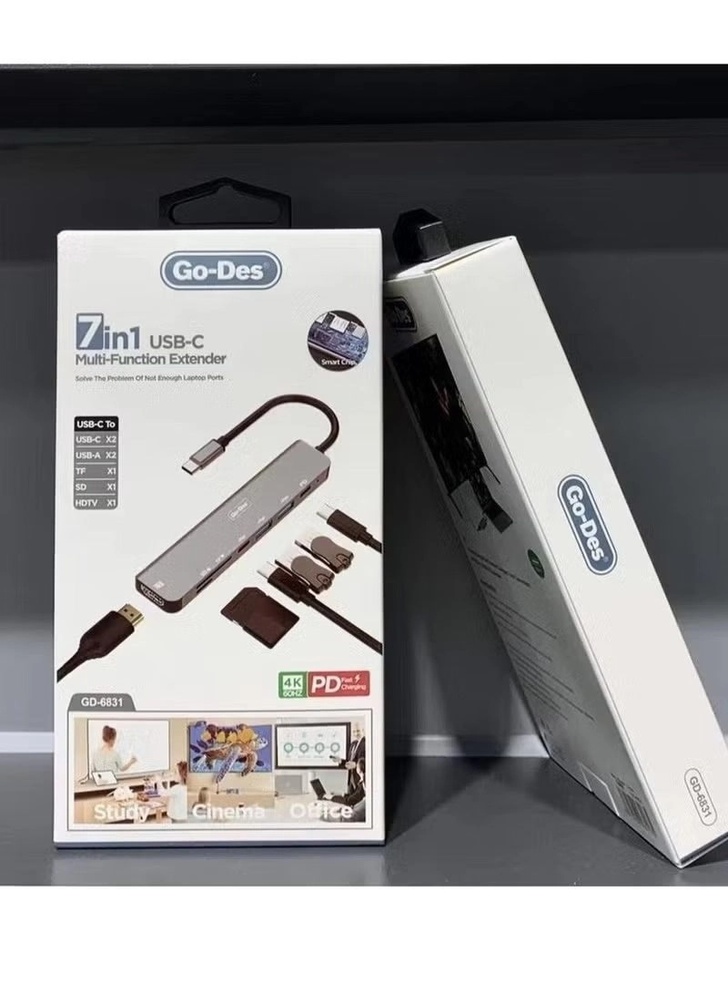 Multiport Usb C Hub - 4K HDMI 100W PD 3x USB 3.0