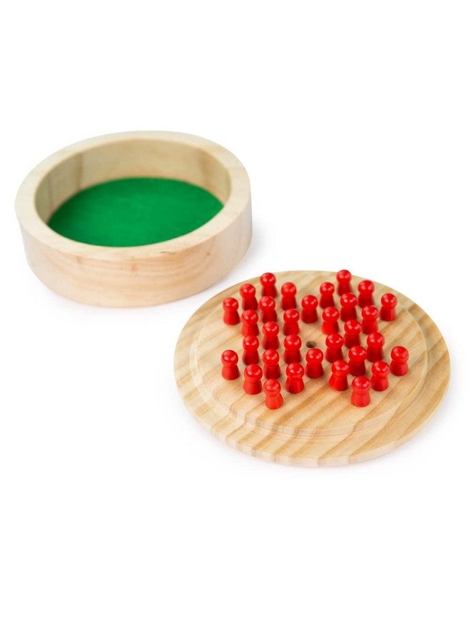 Mini Solitaire - 32 Piece Wooden Pegs