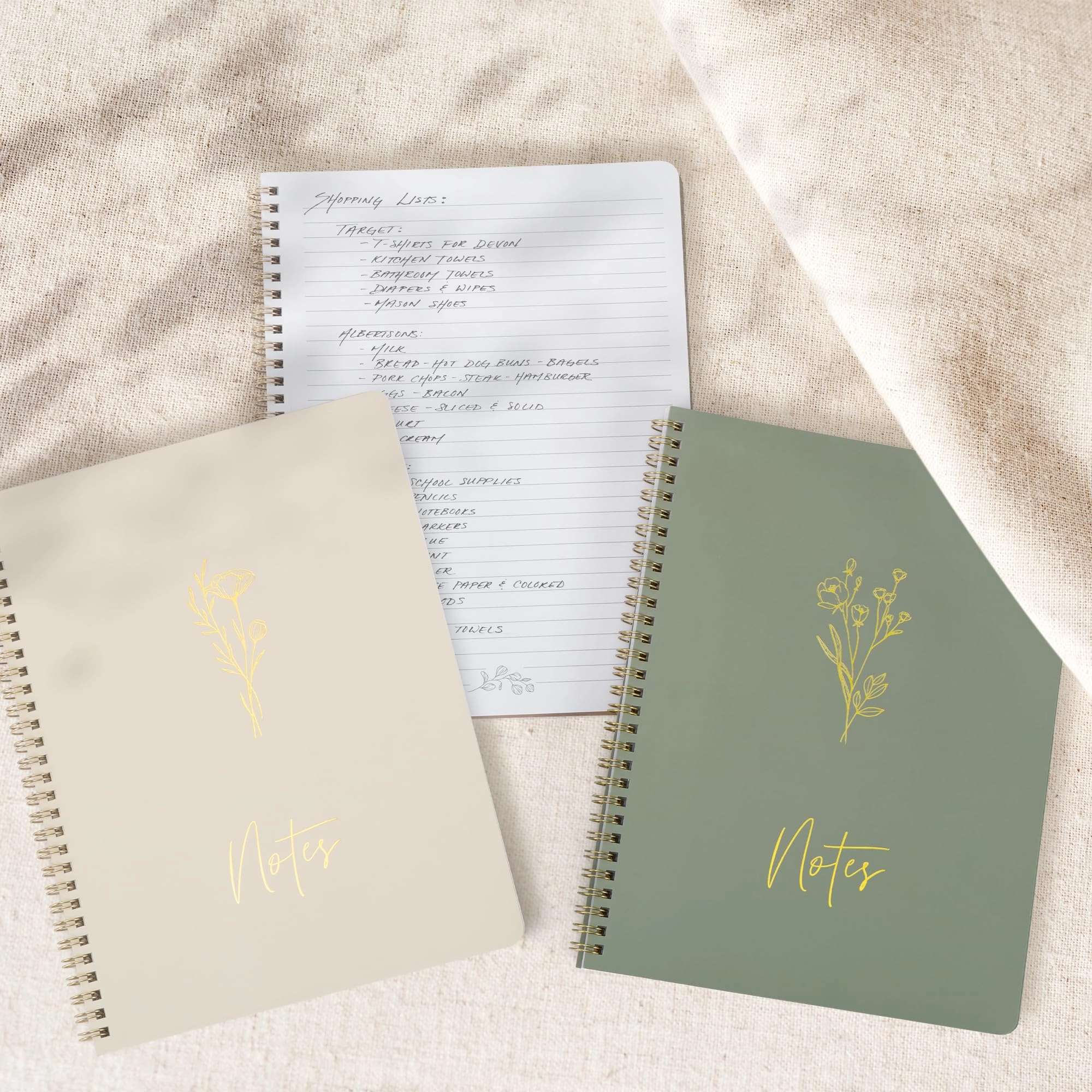 Aesthetic Spiral Notebook Large Spiral - Lined 100 Pages