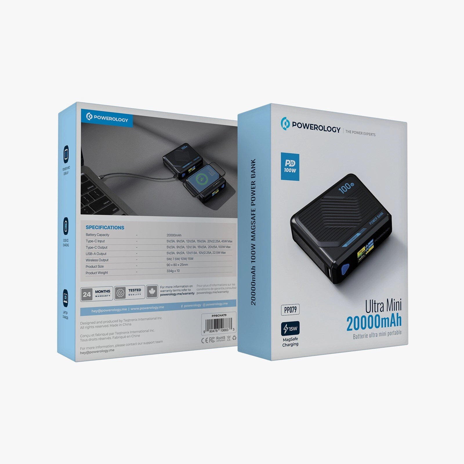 Ultra Mini - 20000mAh 100W Wireless