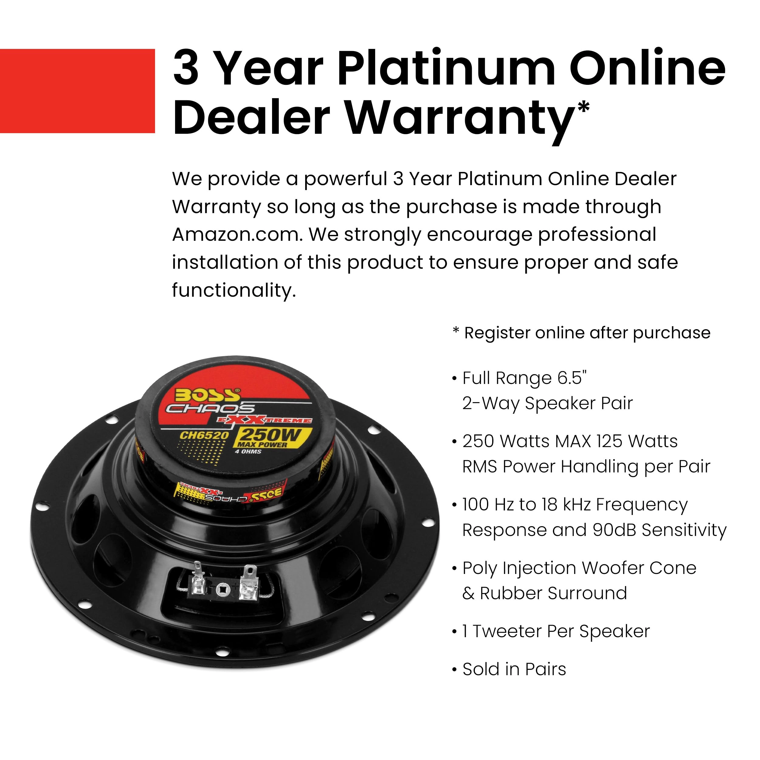 CH6520B - 6.5 Inches Coaxial