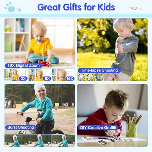 Instant Print Camera - 1080P Pink