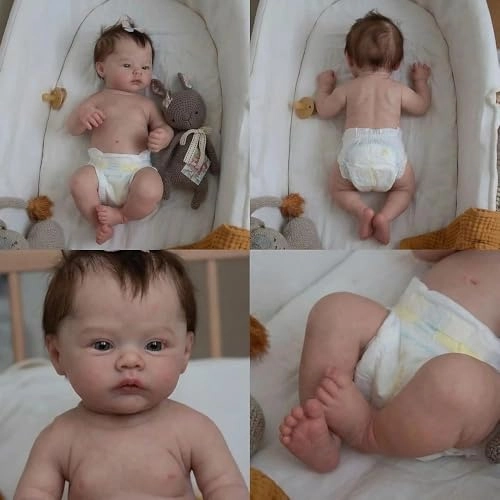 Reborn Baby Doll - 18inch Silicone Full Body Ages 3+