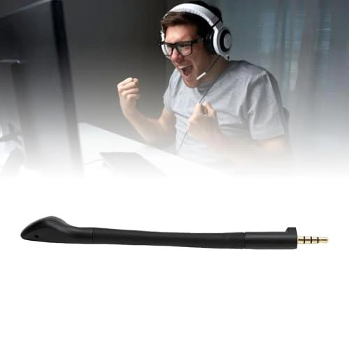 Replacement Microphone - 3.5mm-Mini-Jack Microphone Gold Plated Plug Flexible Bendable