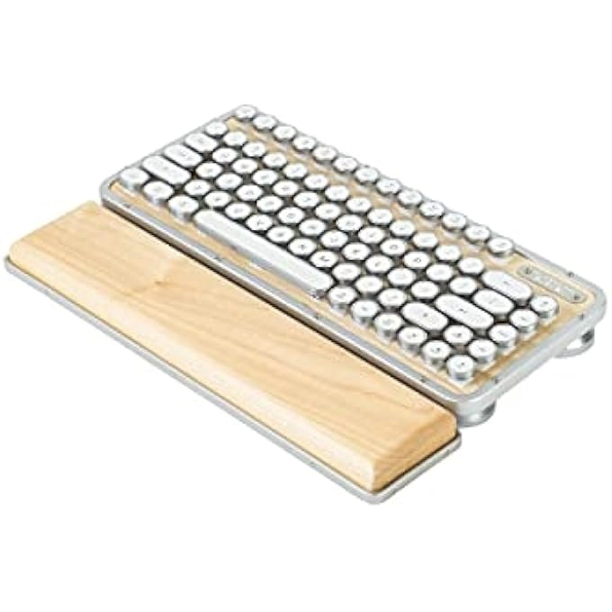 Ergonomic Wireless Rechargeable Bluetooth Keyboard - Wired/Wireless