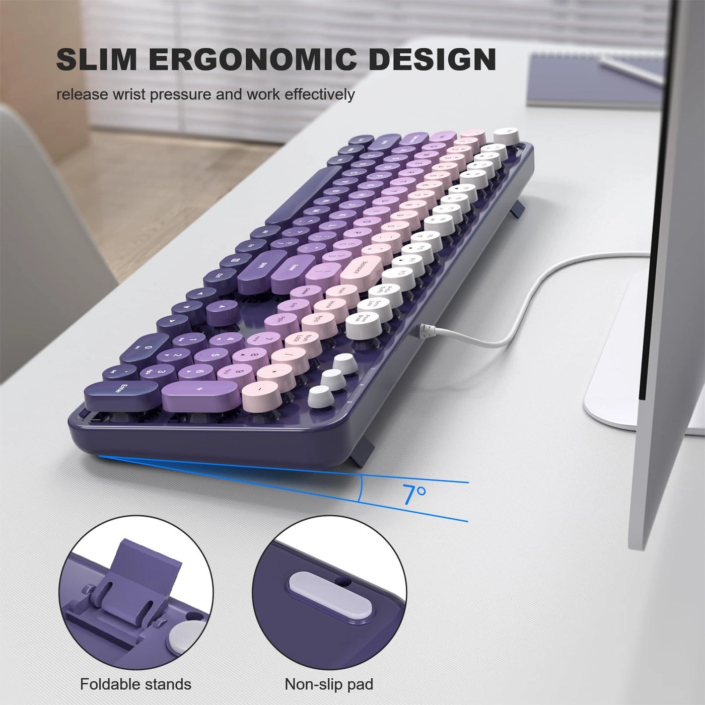 Large Print Backlit Keyboard - Wired
