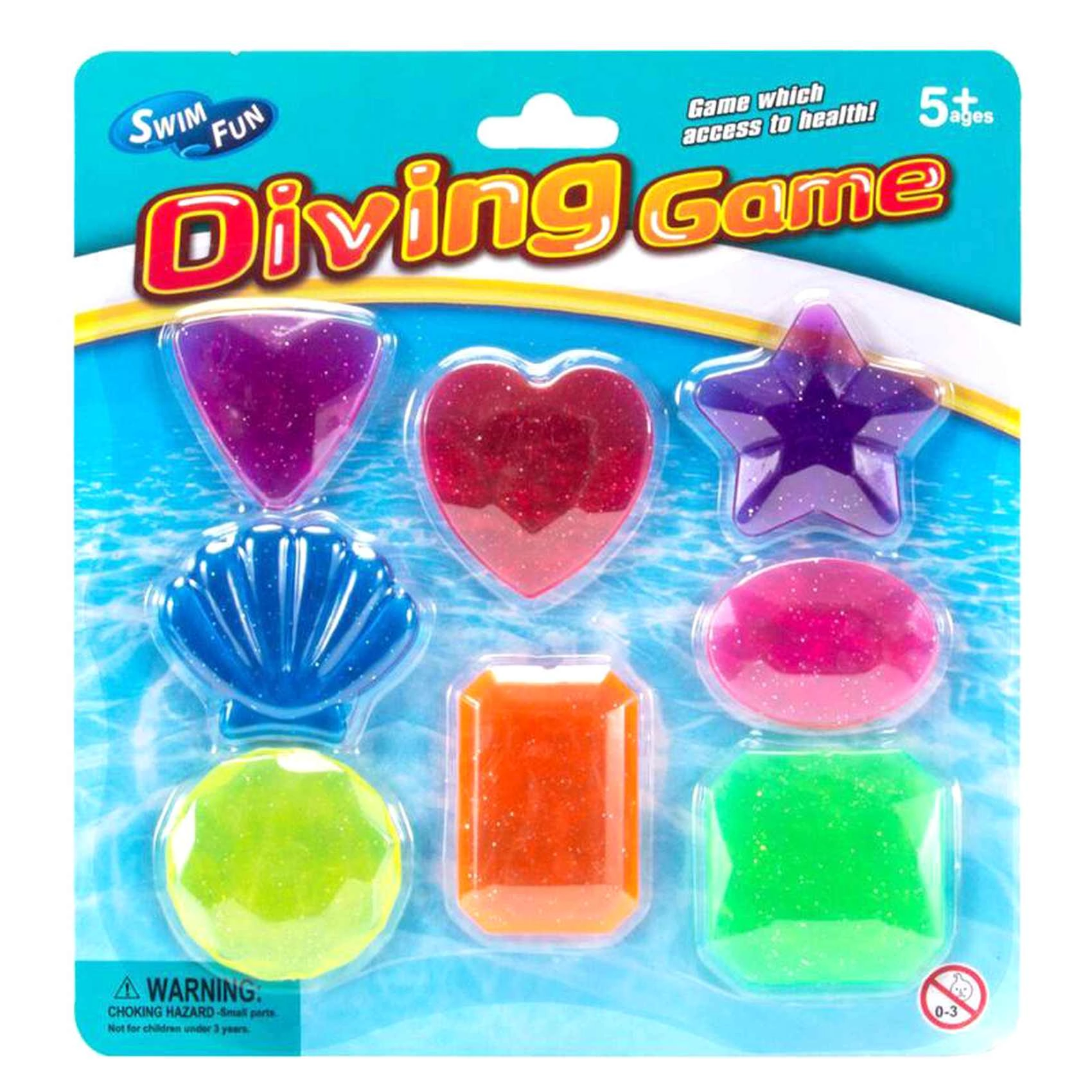 Diving Gemstone Toys - 8 Pcs Multi Colour