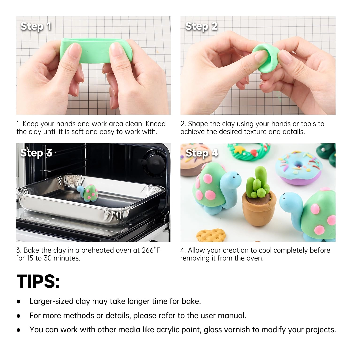 Polymer Clay - 60 pieces