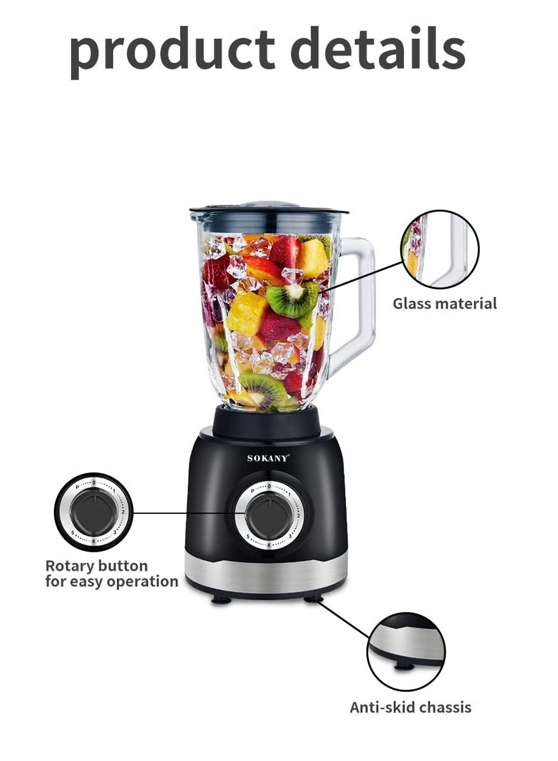 3-In-1 Juicer Blender - 1000 W 1.5 L