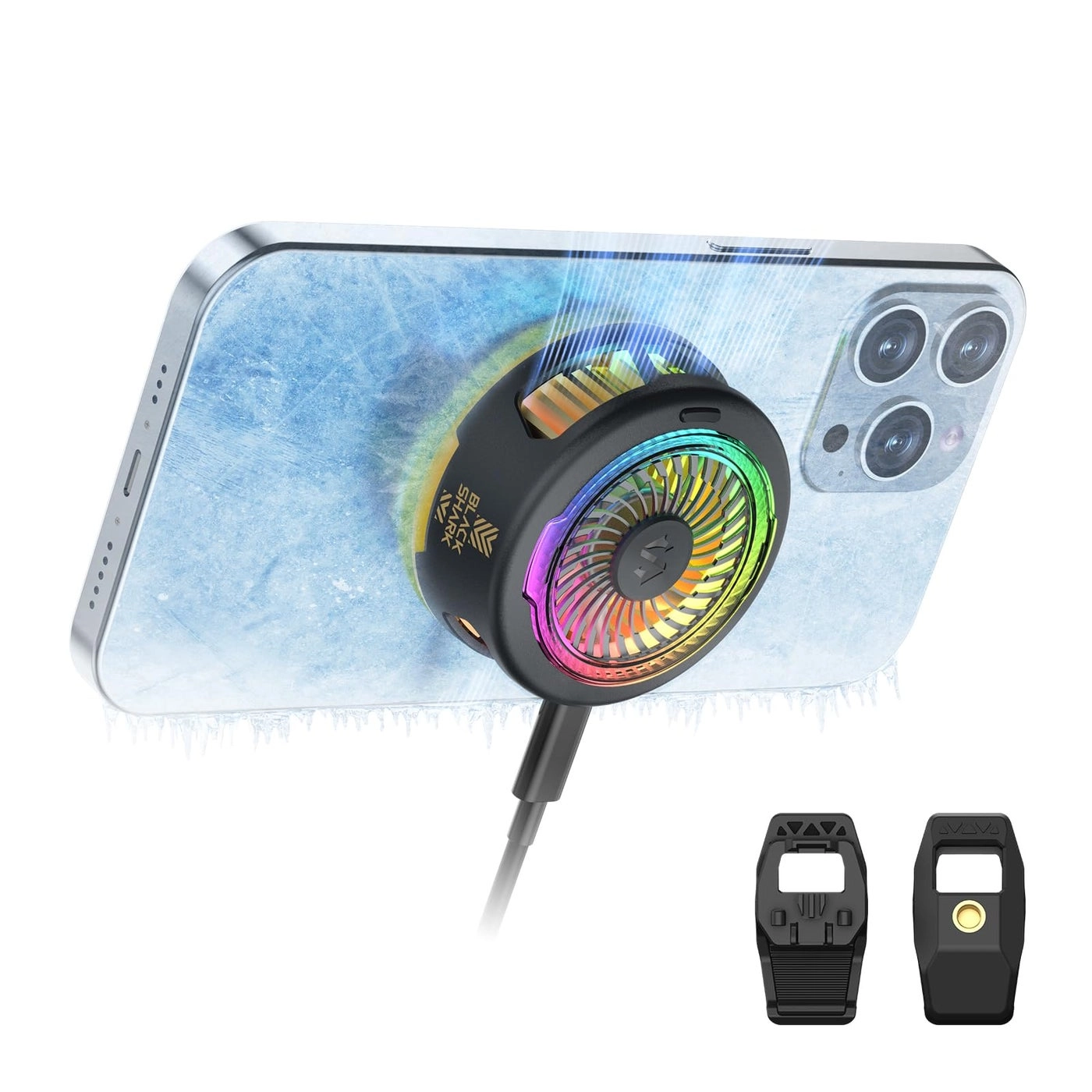 FunCooler 5 NEO - Wired RGB Cooling Fan for 2.67-3.45in Phones