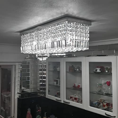 Modern Crystal Chandelier - Dimmable