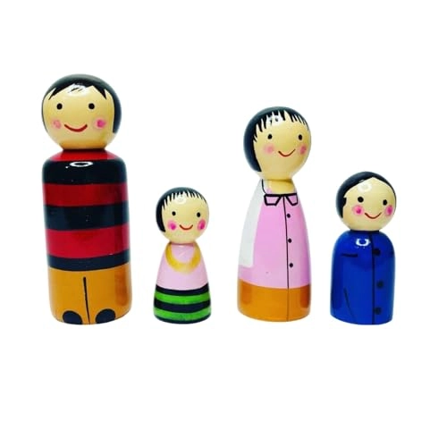 Peg Dolls Family - 3 Years+ 4 pieces