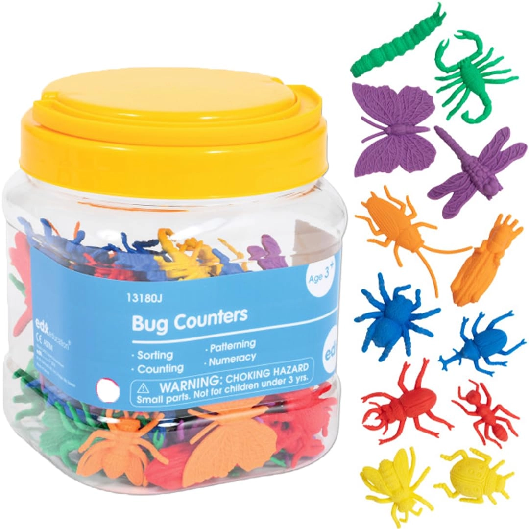 edxeducation Bug Counters - Suitable for 3 years & above 72 pieces