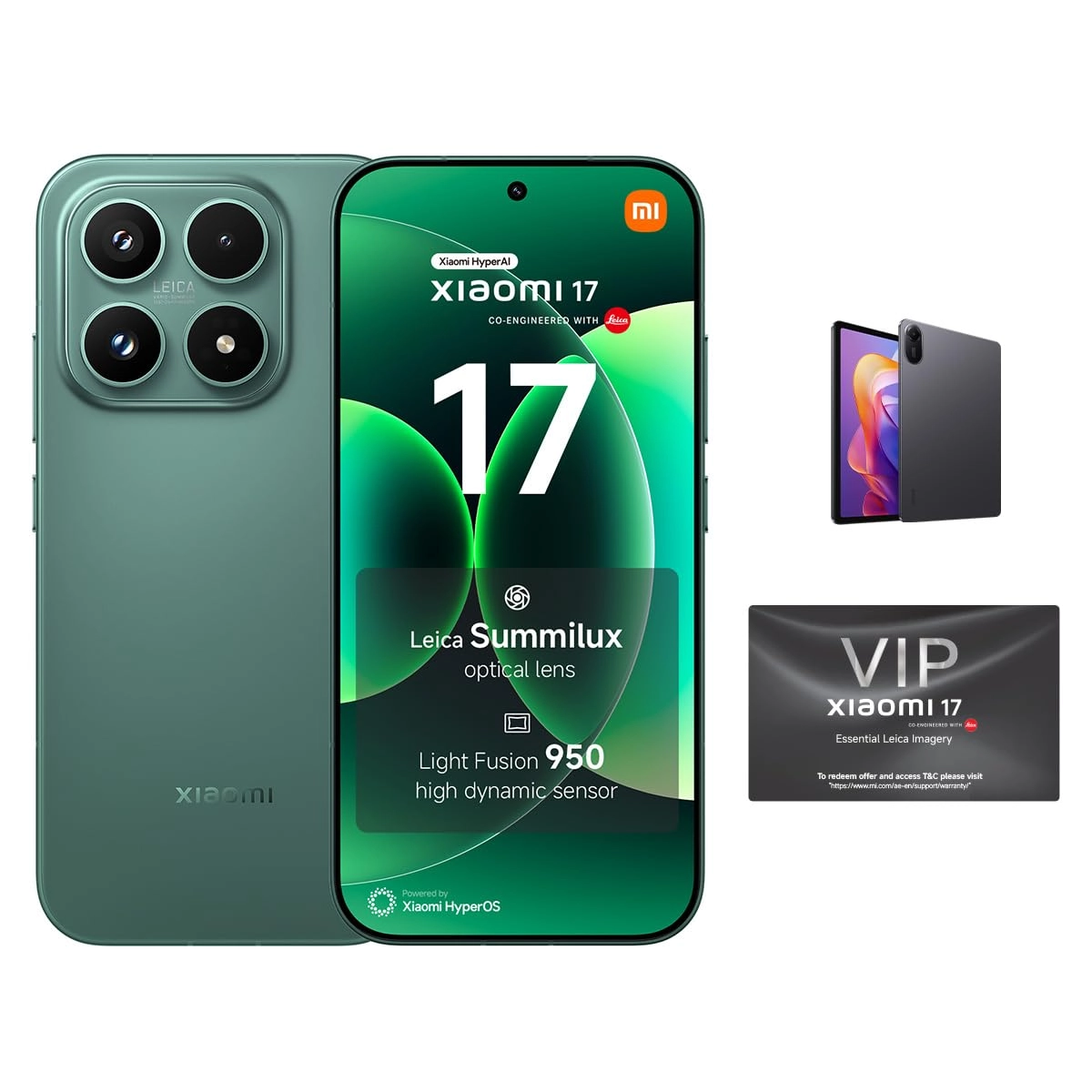 Xiaomi 17 - 12GB 512GB + Redmi Pad 2 - with 3-pin Adapter