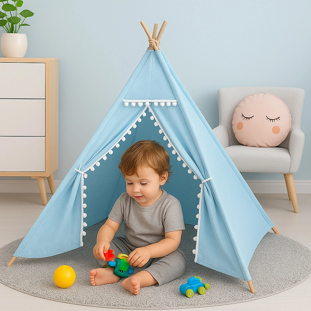 Canvas Foldable Tent And Teepee Playhouse