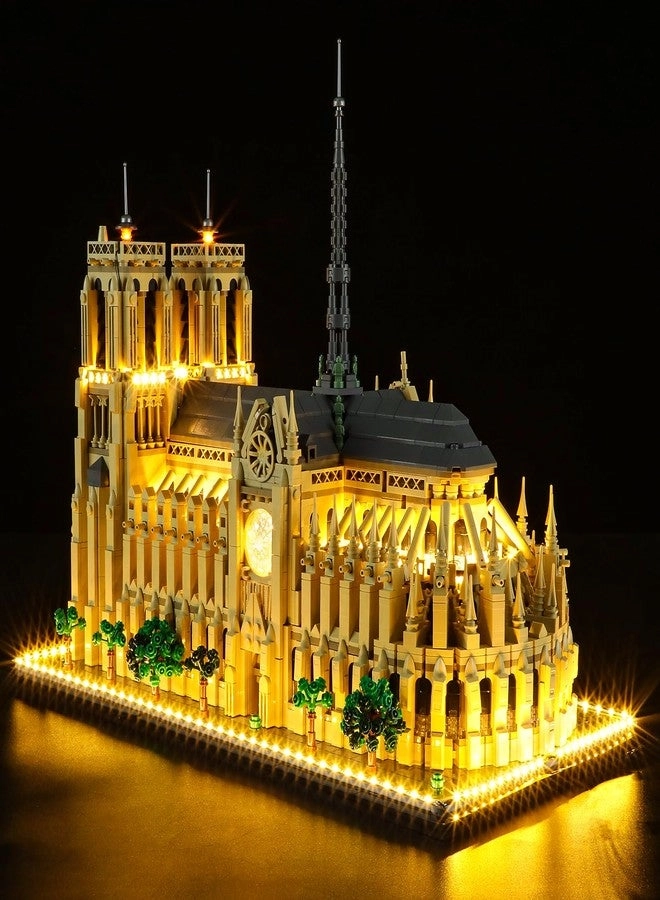 YEABRICKS LED Light Kit for 21061 Architecture Notre Dame Cathedral