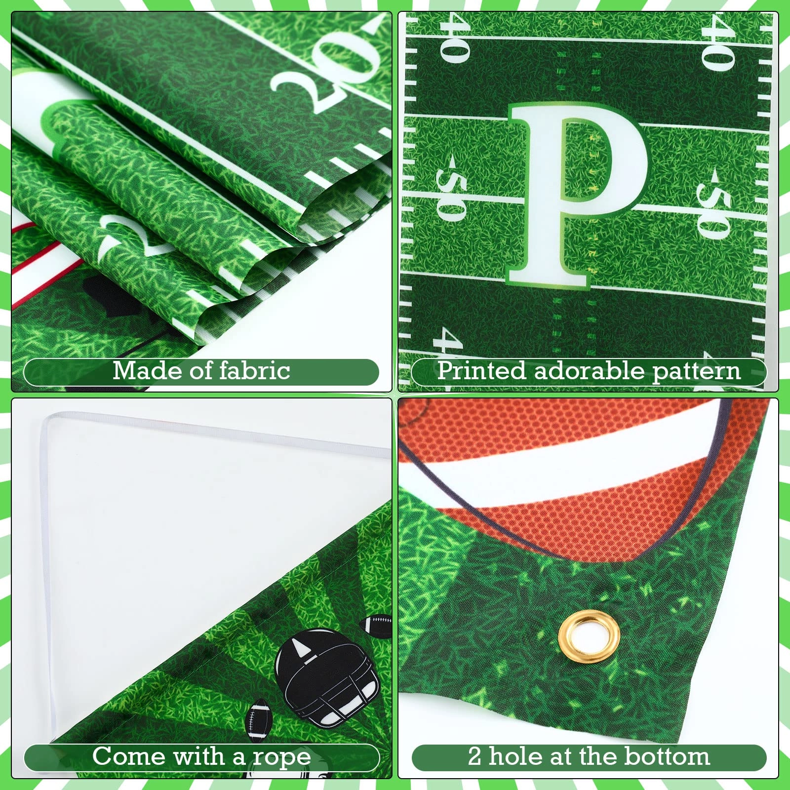 Football Porch Sign - 1 Set Sports Events