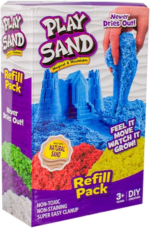 Magical & Moldable Play Sand Refill Pack - 4 Colors 250g per pack