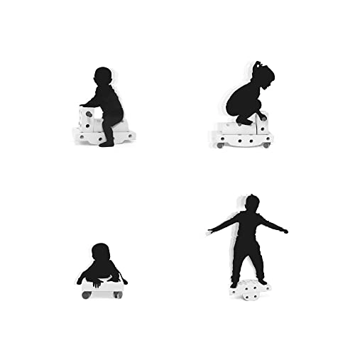 Curiosity Kit - 12 months and up 3 blocks 6 pegs 4 wheels