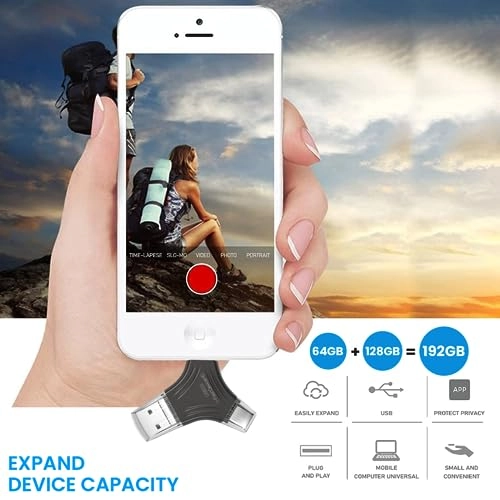 Pendrive - USB3.0 Lightning Micro USB 128GB