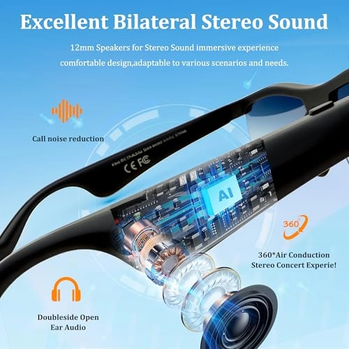 Smart Glasses Pro - 110-Language Bluetooth 5.4 38g