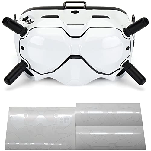 Skin Compatible with DJI FPV Helmet V2 - Racing White Film