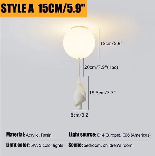 Balloon Ceiling Light - white light warm light neutral light