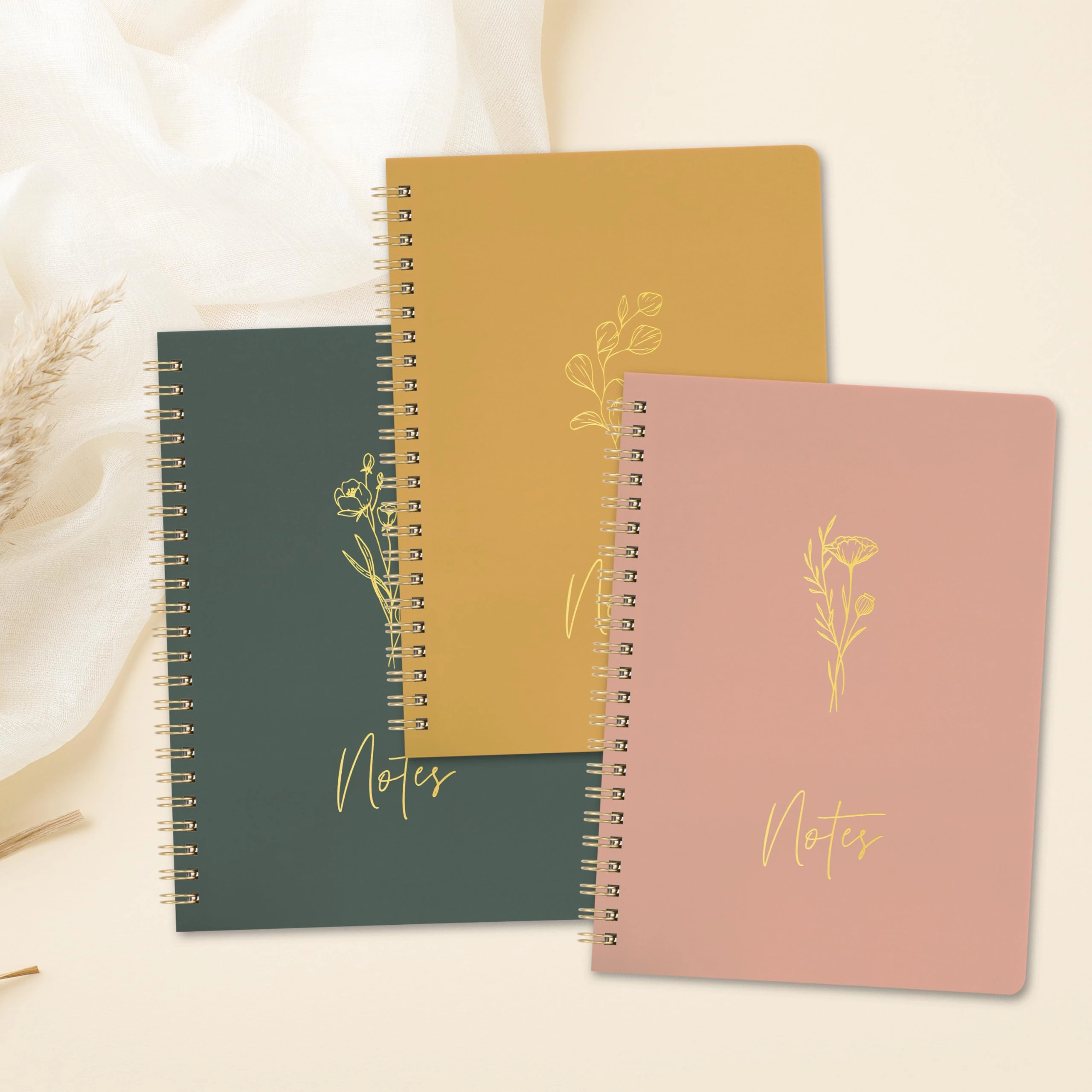 Aesthetic Spiral Notebook Large Spiral - Lined 100 Pages