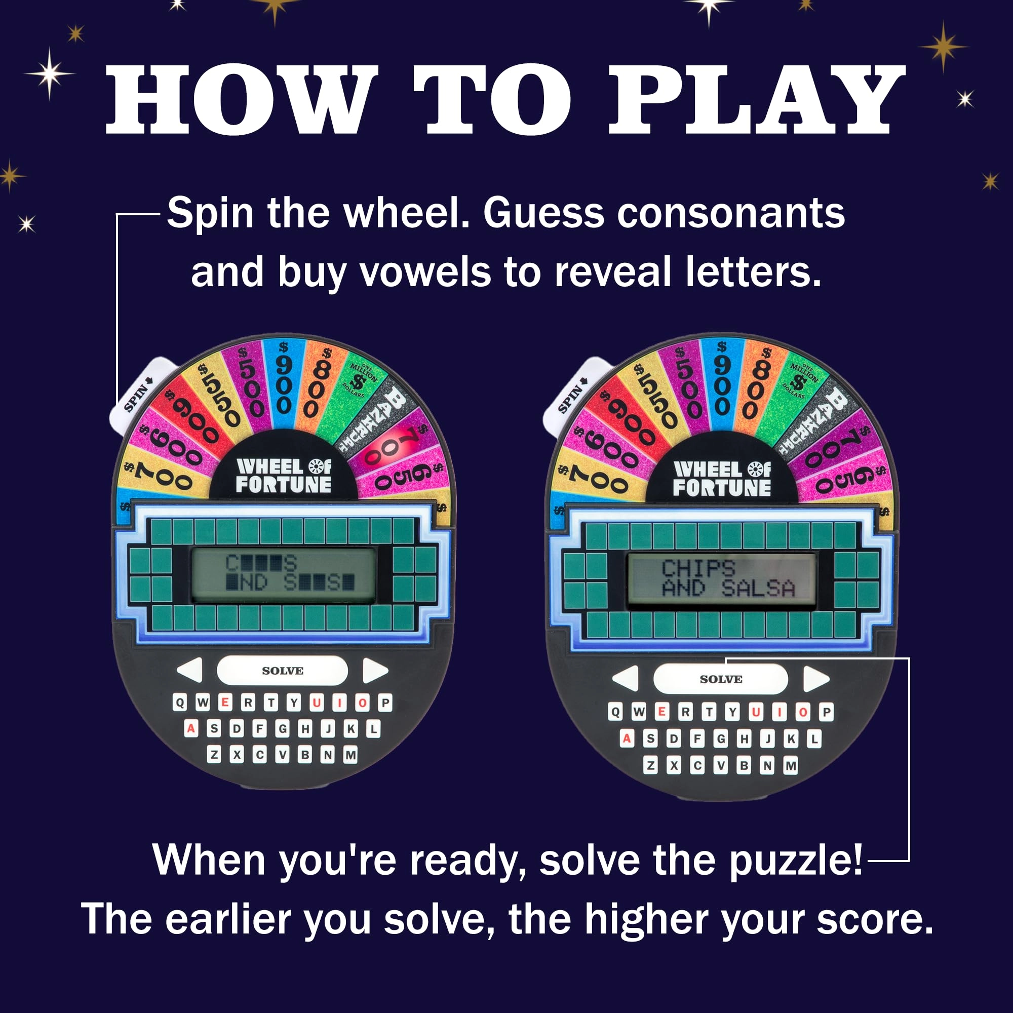 Wheel of Fortune Electronic Game - 8+ 1 pieces