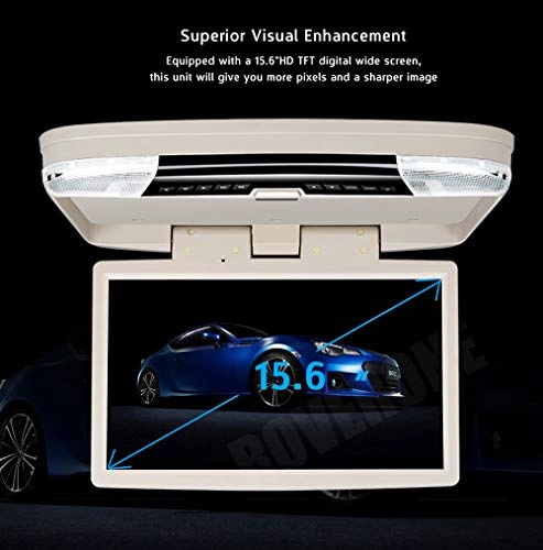 Car Roof Mount DVD Player - 15.6 Inches
