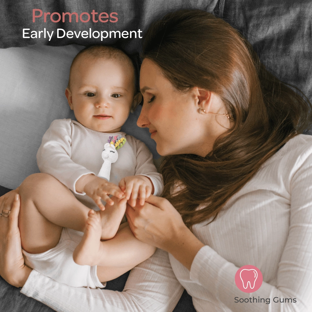 Crochet Ring Rattle Toy - Suitable for 0 month & above premium cotton yarn Tiger