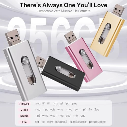 USB Stick - USB 3.0 Lightning Micro USB USB-C 256GB