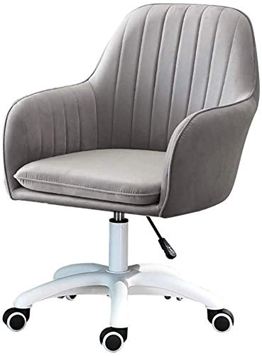 Velvet Task Chair - Adjustable Swivel Rolling Purple