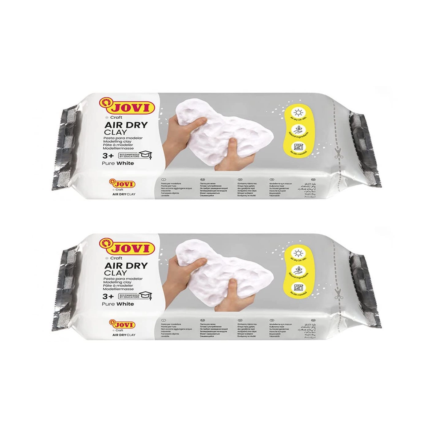 European Air-Dry Modeling Clay - 500g 2pcs.